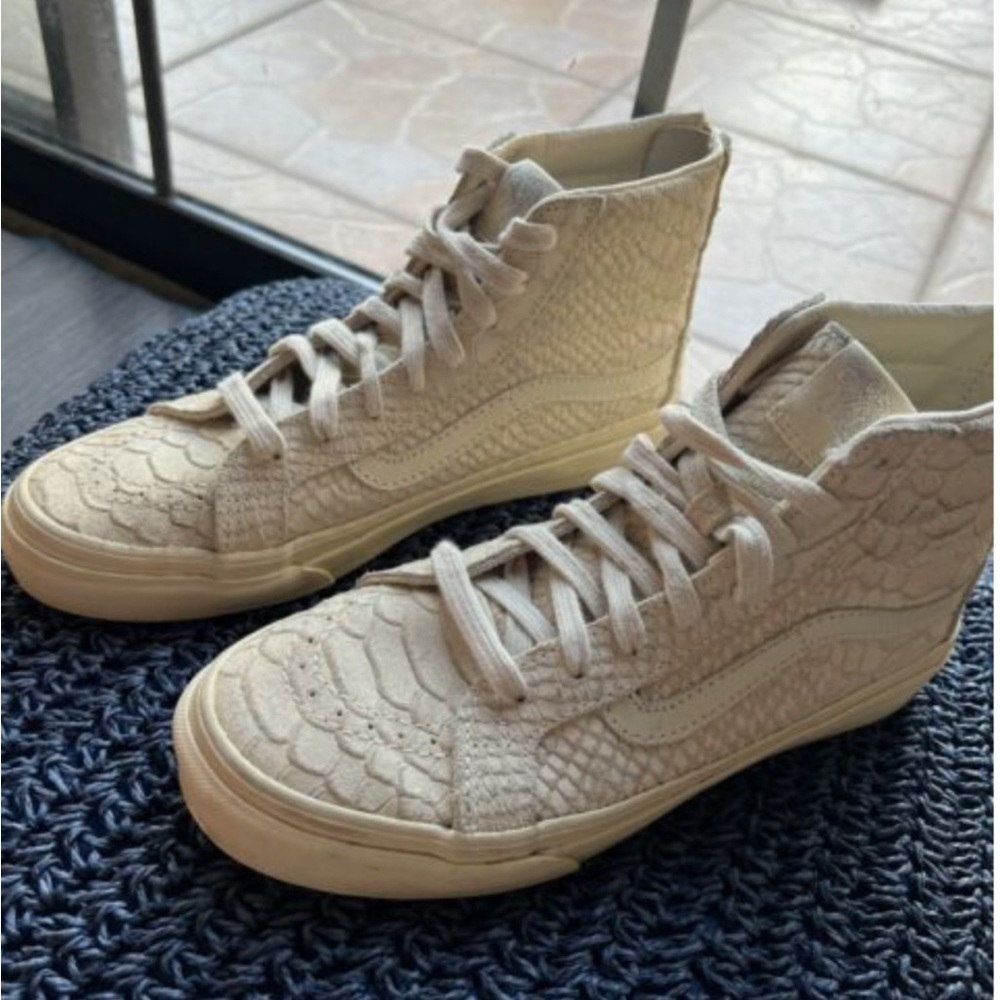 Tan Snakeskin Vans